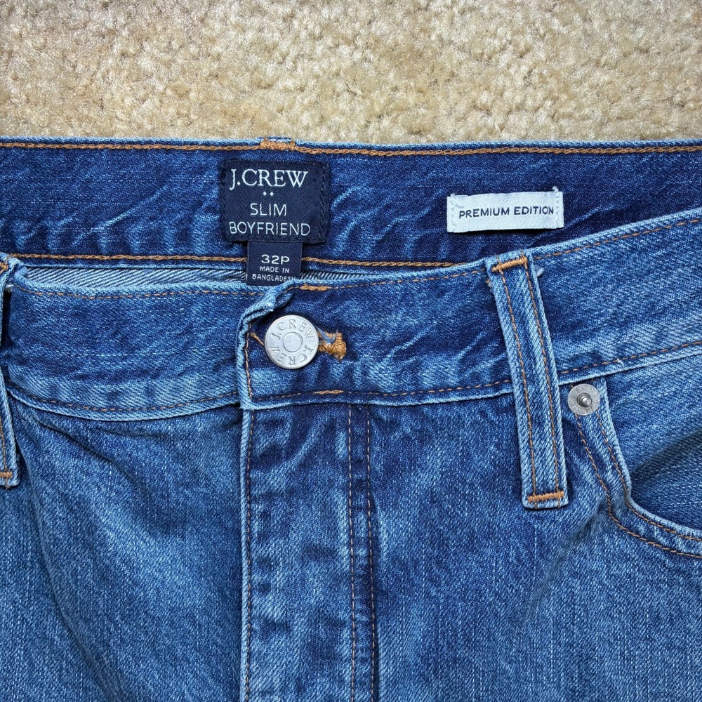 J Crew Patchwork Ankle Cropped Slim Boyfriend Jea… - image 5